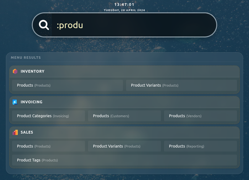 Searching Menus